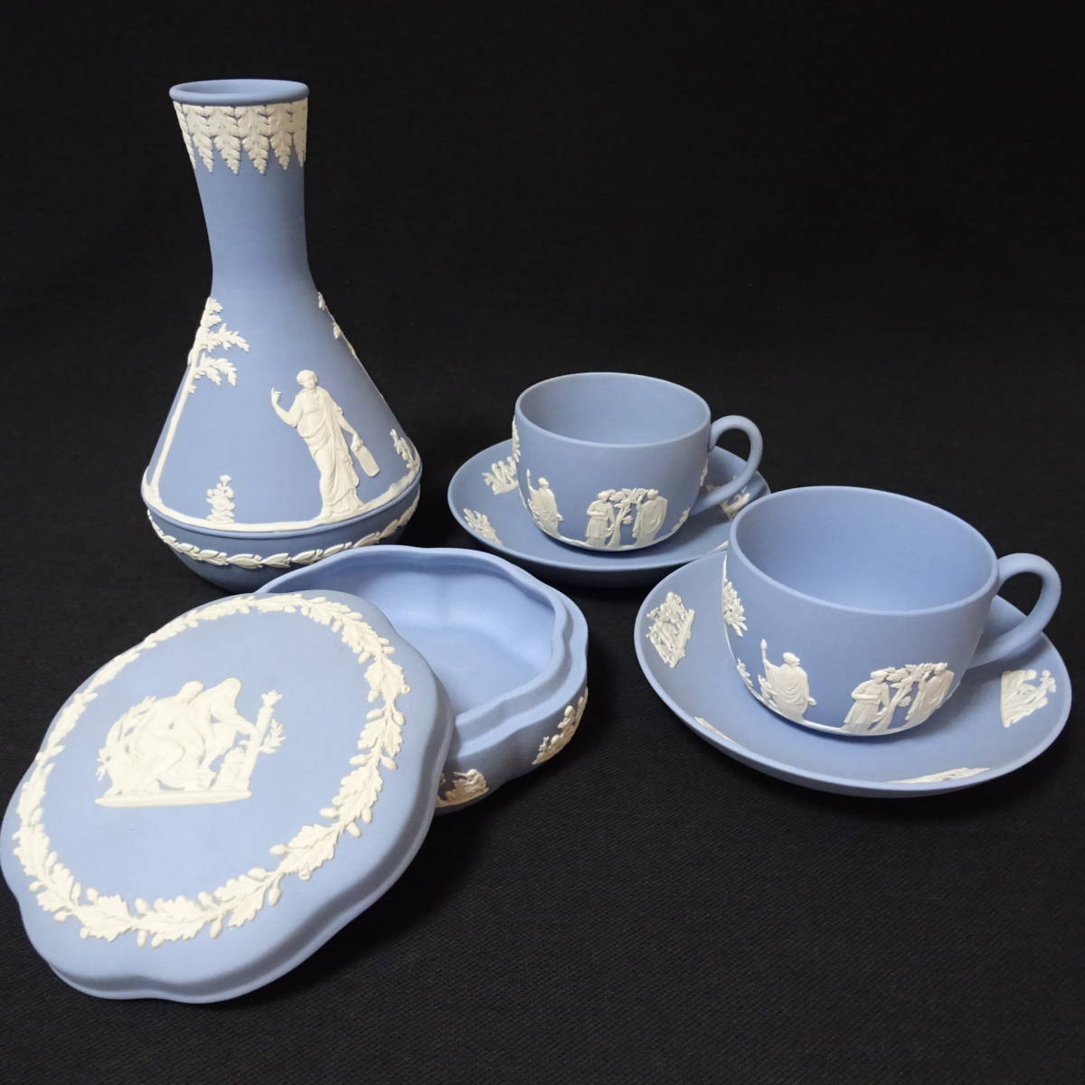 シルバーグレー サイズ Wedgwood ジャスパー 花瓶 カップ＆ソーサー