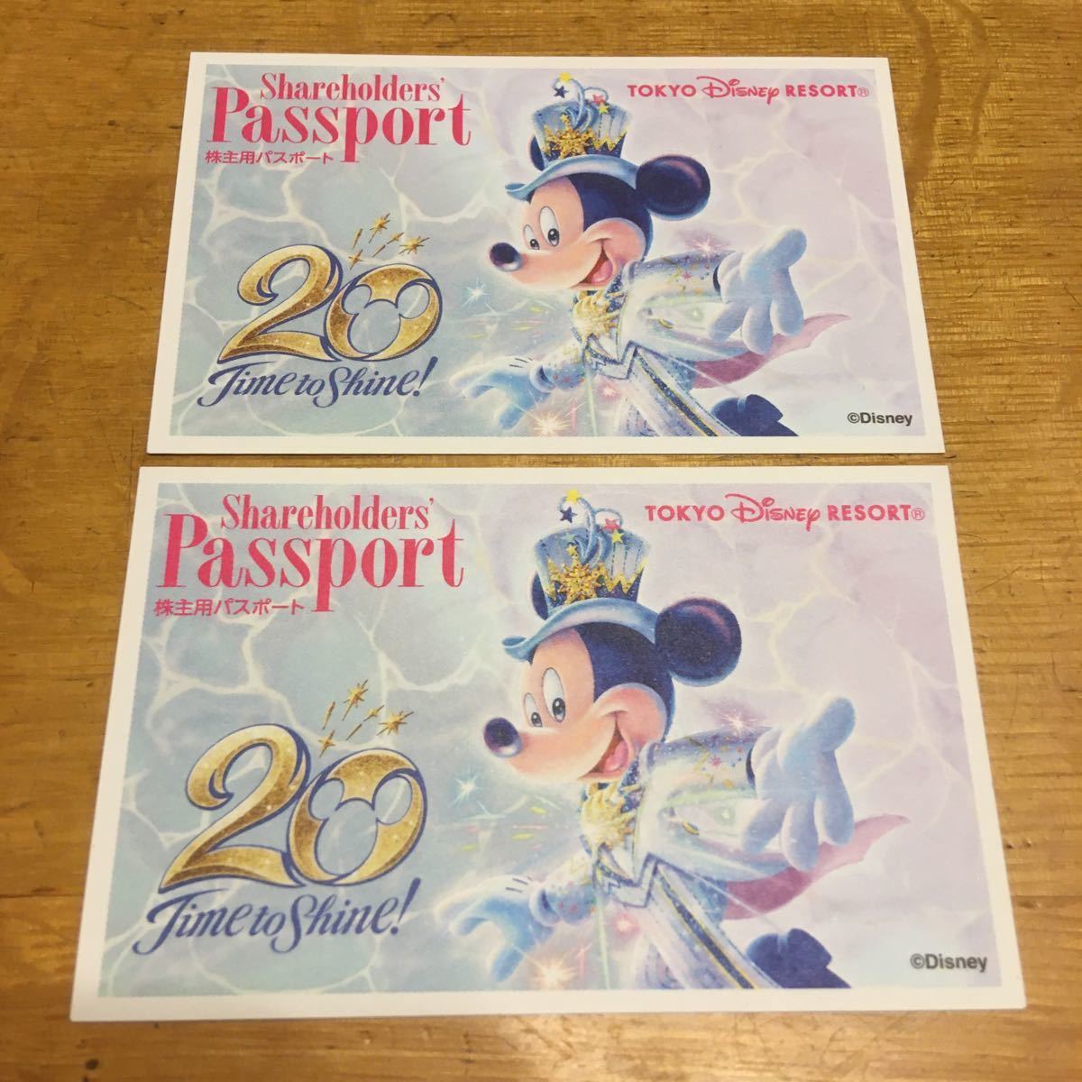 東京ディズニーリゾート 株主用パスポート 有効期限22年6月30日 2枚セット Velvetcafe Rs