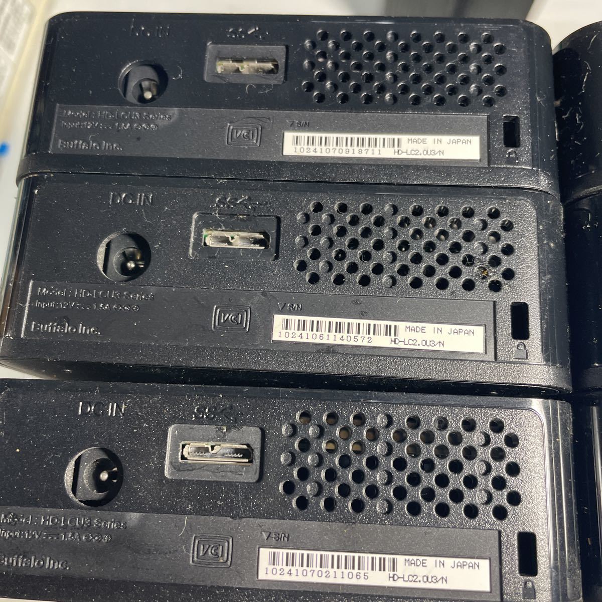 2B12】①10台まとめ BUFFALO 外付けHDD 2.0 1.0動作未確認 HDD 外付け