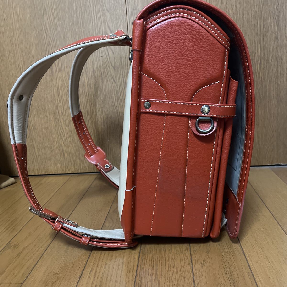 土屋鞄ランドセル プレミアムカラー 牛革 オレンジ 付属品おまけ付き