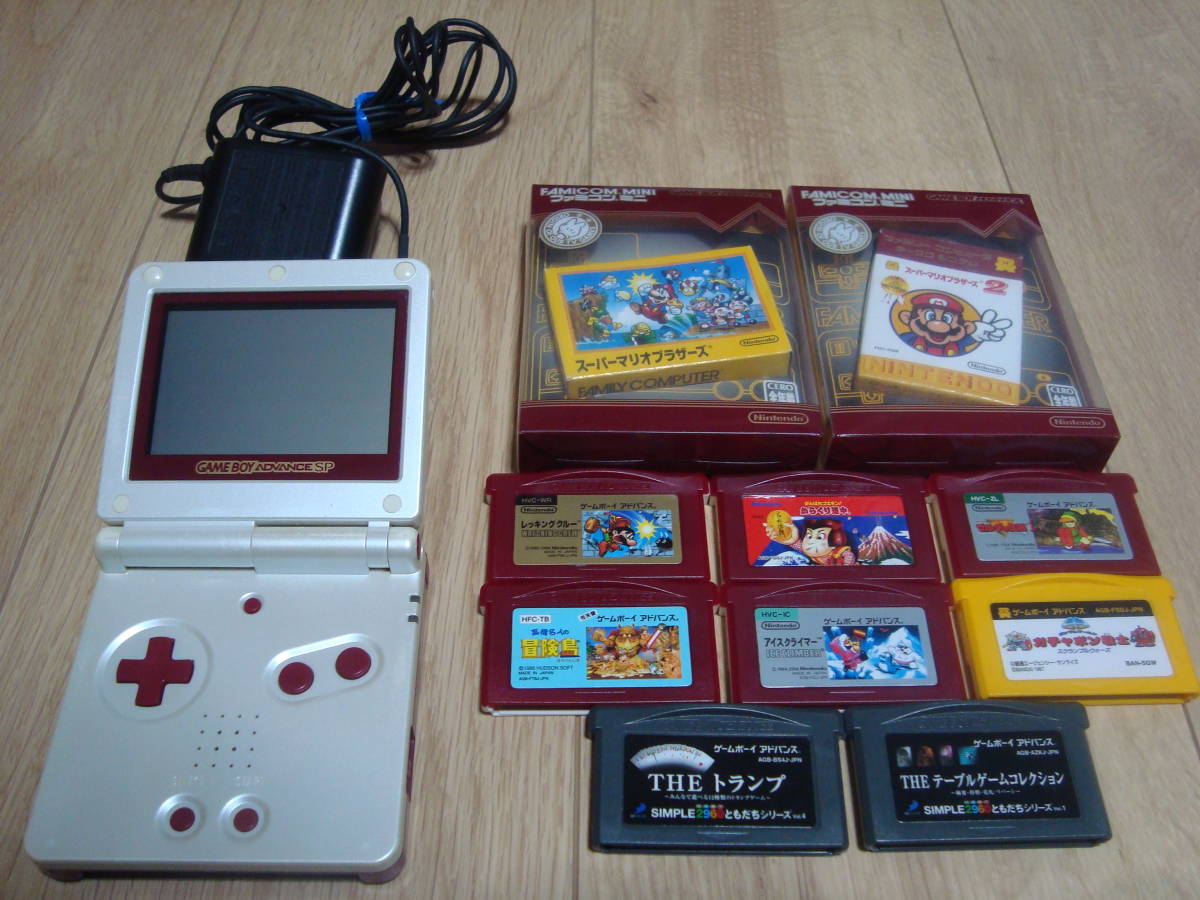 ☆GBASP☆ゲームボーイアドバンスSPファミコンカラー☆動作確認済