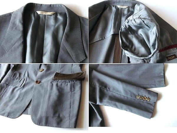  высший класс линия Paul Smith COLLECTION Paul Smith коллекция шерсть moheya2B tailored jacket блейзер M серый сделано в Японии весна лето 