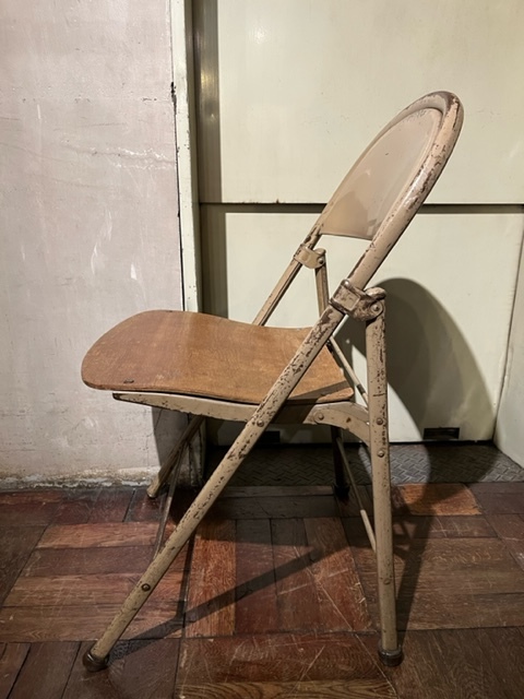 vintage Folding Chair Vintage складной стул складной Made in USA 60s 70s 80s in пыль настоящий милитари A