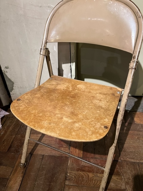 vintage Folding Chair ヴィンテージ フォールディングチェア 折り畳み Made in USA 60s 70s 80s インダストリアル ミリタリー C_画像6