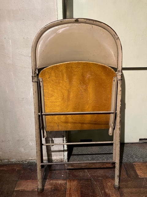 vintage Folding Chair ヴィンテージ フォールディングチェア 折り畳み Made in USA 60s 70s 80s インダストリアル ミリタリー C_画像7