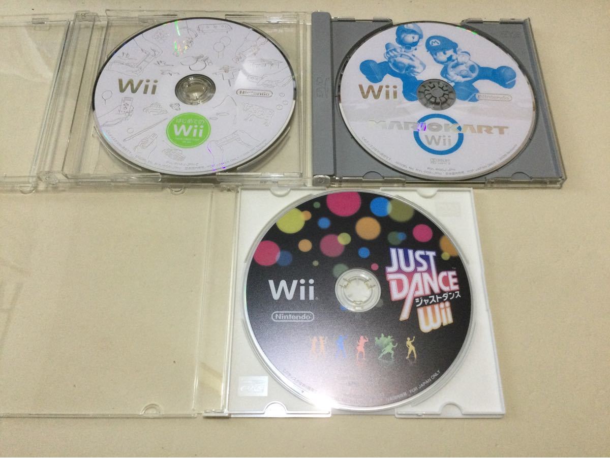 Wii はじめてのWii マリオカートWii ジャストダンスWii セット！ディスクのみ