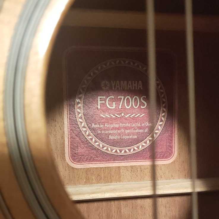YAMAHA FG700S 赤ラベル ヤマハ アコースティックギター アコギ ソフトケース ストライプ 付き