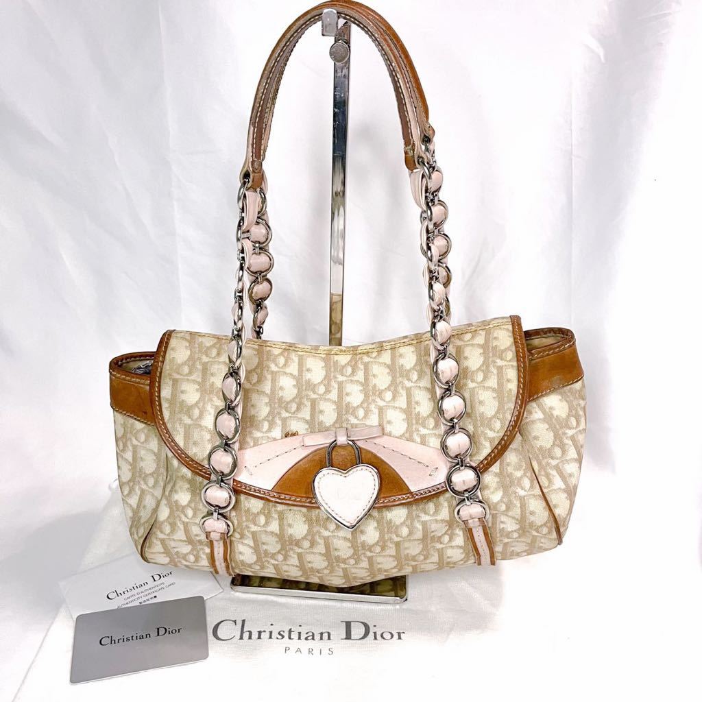 Christian Dior チェーン ハンドバッグ トロッター ロマンチック