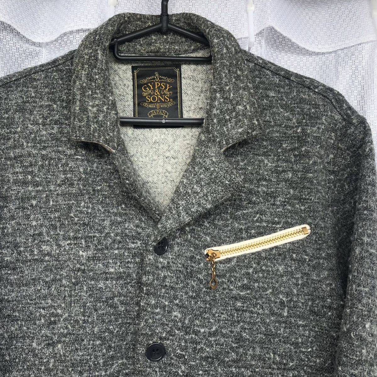 レザー エルボーパッチ付 GYPSY & SONS / ウール ジャケット L レザー エルボーパッチ付 GYPSY & SONS / ウール ジャケット L