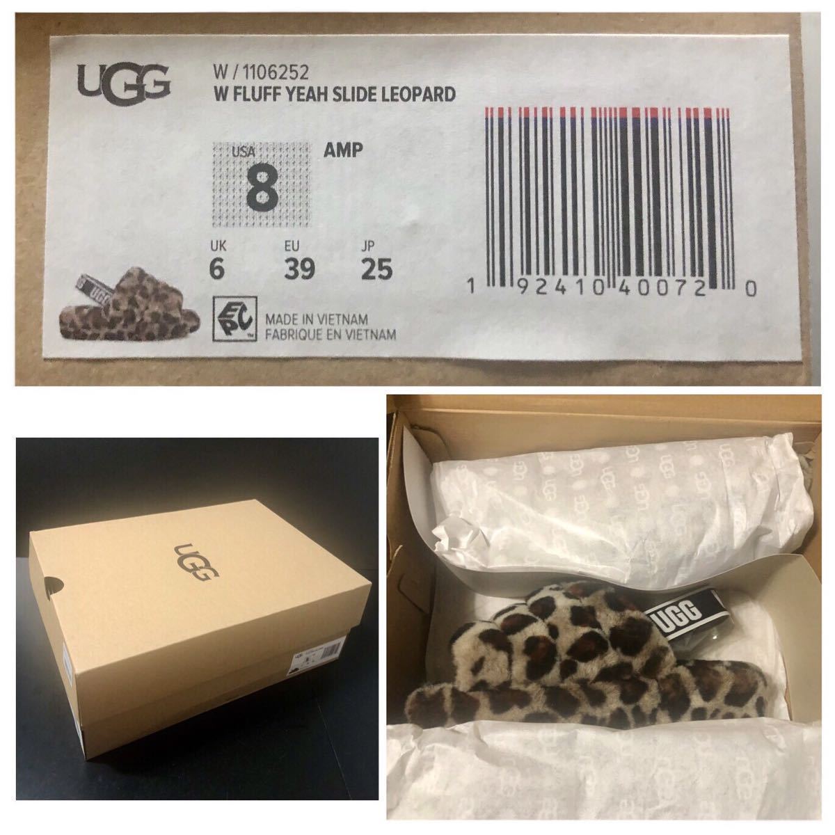 2019年 完売 貴重 UGG / FLUFF YEAH SLIDE LEOPARD 25cm 未使用 2019年 完売 貴重 UGG / FLUFF YEAH SLIDE LEOPARD 25cm 未使用