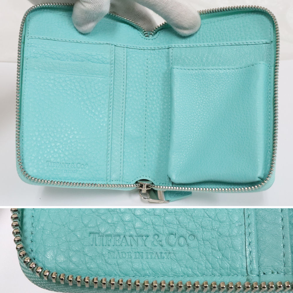 TIFFANY & Co. ティファニー ラウンドジップ 二つ折り財布