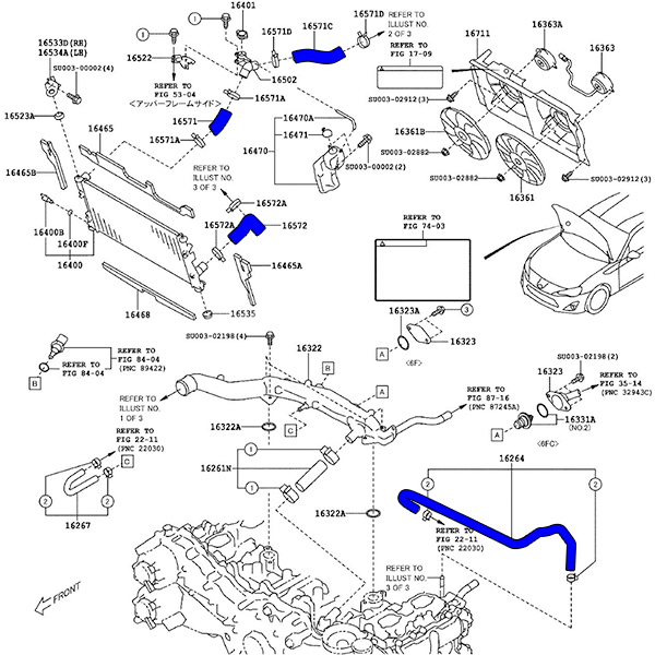 スバル BRZ ZC6/トヨタ 86 ZN6 シリコンホースキット 11本 S-152_画像4