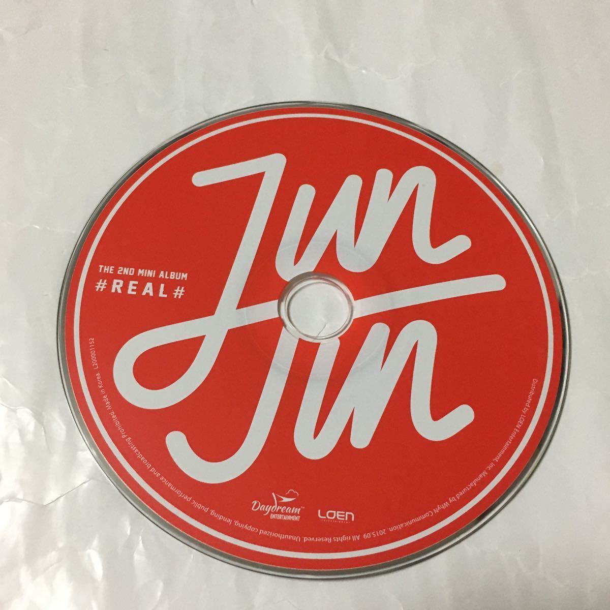 送料込み　Jun Jin　チョンジン　CD　THE 2ND MINI ALBUM　☆#REAL#☆　5曲　韓国盤　ソロアルバム　SHINHWA　K-POP