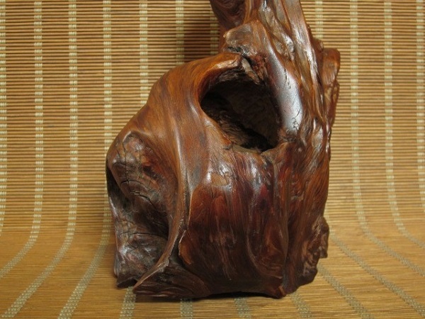屋久杉工芸品 フクロウ置物 山中良行 天然木 手彫り 一刀彫 屋久杉工芸品 フクロウ置物 山中良行 天然木 手彫り 一刀彫