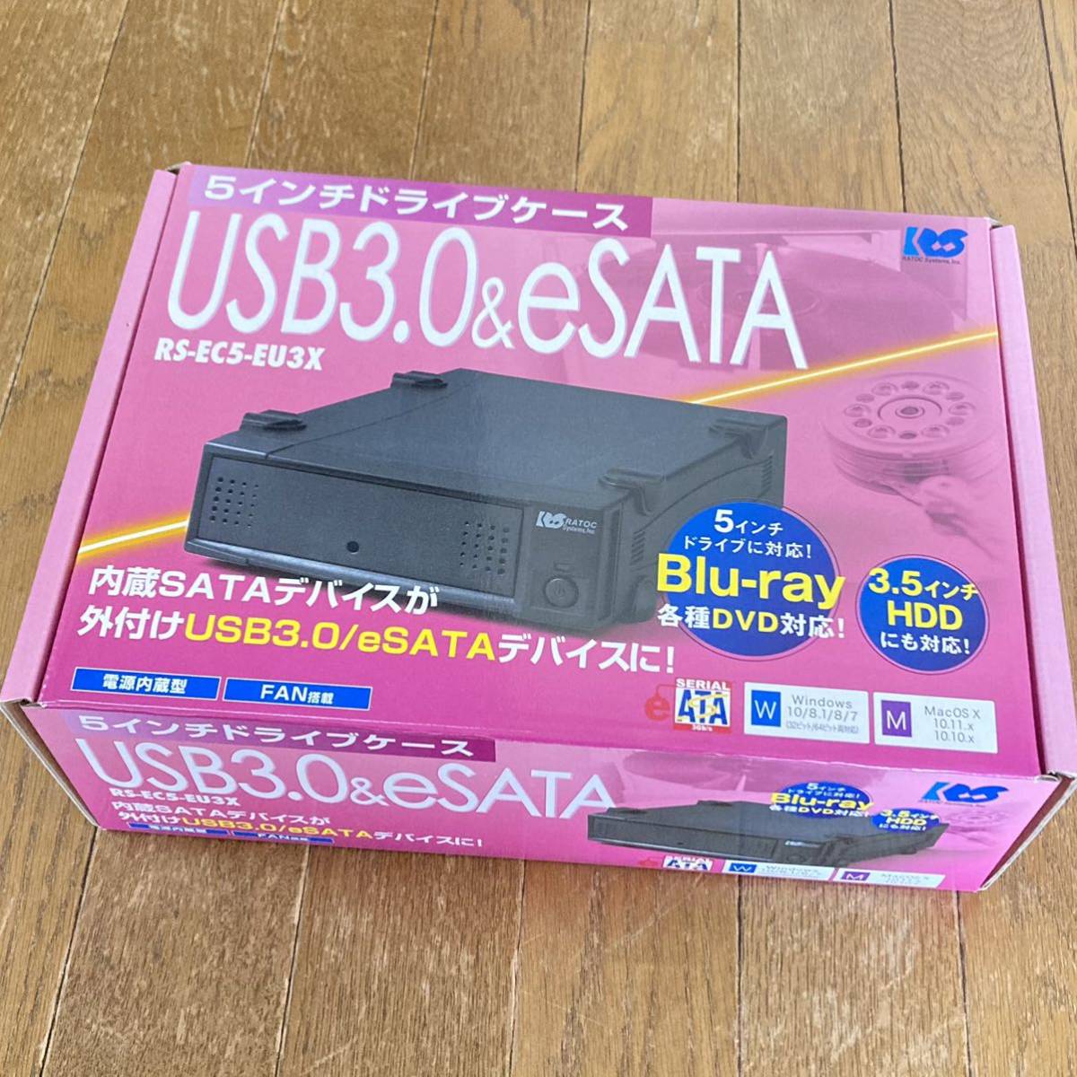 25％OFF ラトックシステム USB3.0 eSATA 5インチドライブケース RS-EC5 