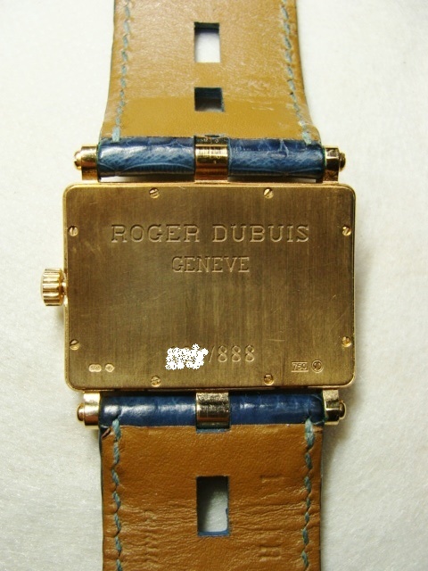 ROGER DUBUIS ロジェデュブイ TOO MUCH トゥーマッチ 37mm QZ 18 金 YG 750 イエローゴールド クロコ ベルト ウォッチ 腕 時計 3