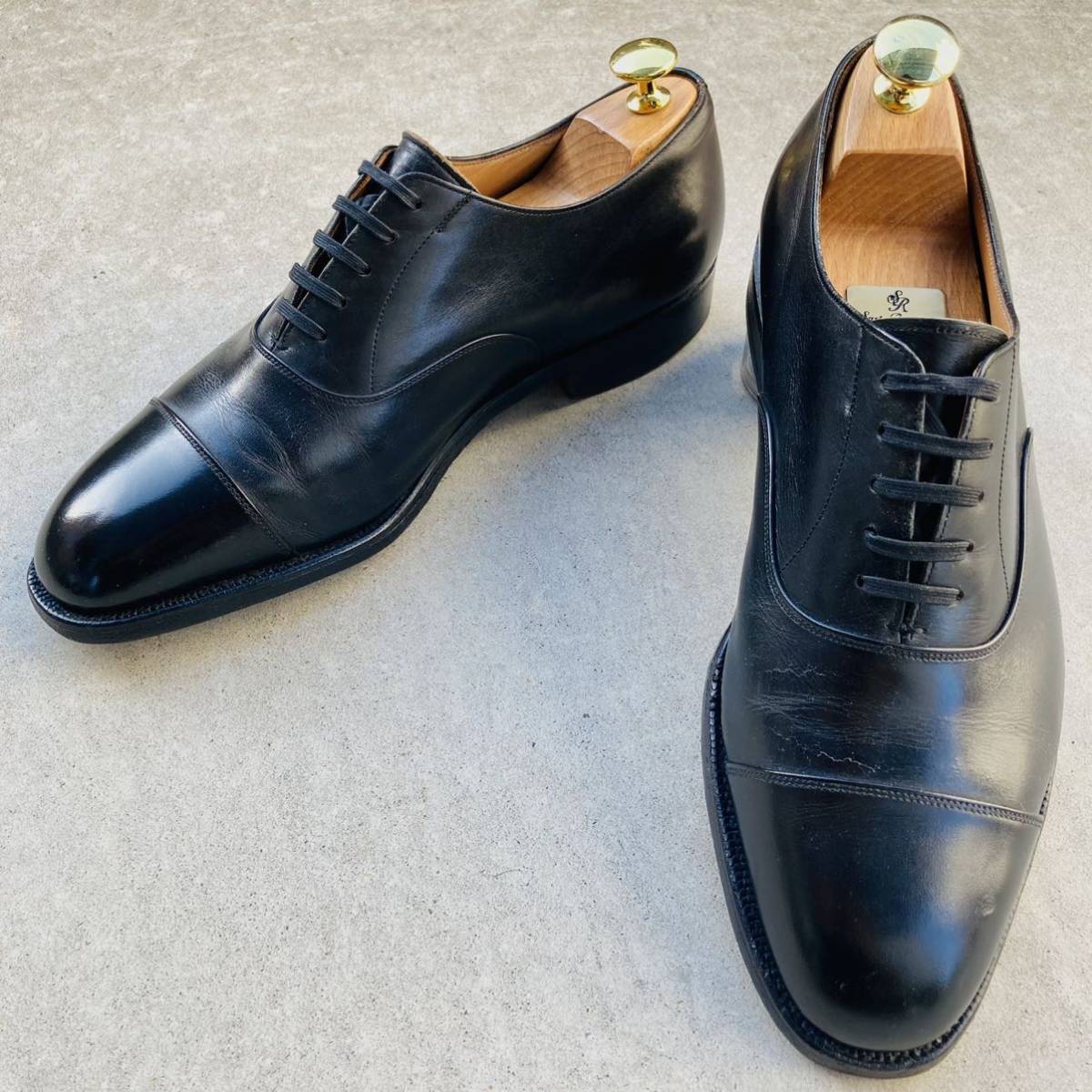 ビンテージ REGAL EAST COAST COLLECTION リーガル イーストコーストコレクション ストレートチップ BK 黒 ブラック 内羽根 25㎝