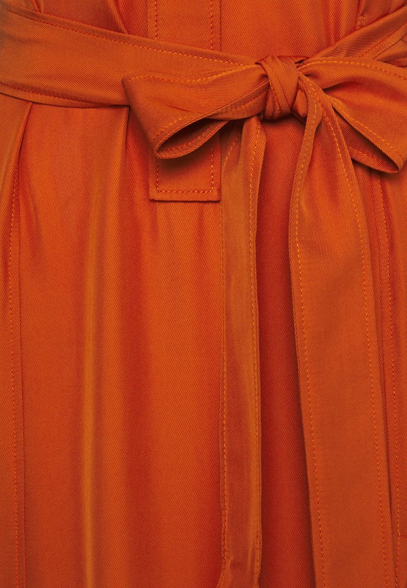 新品 定価6.9万 COACH ノースリーブシャツワンピース オレンジ_画像6