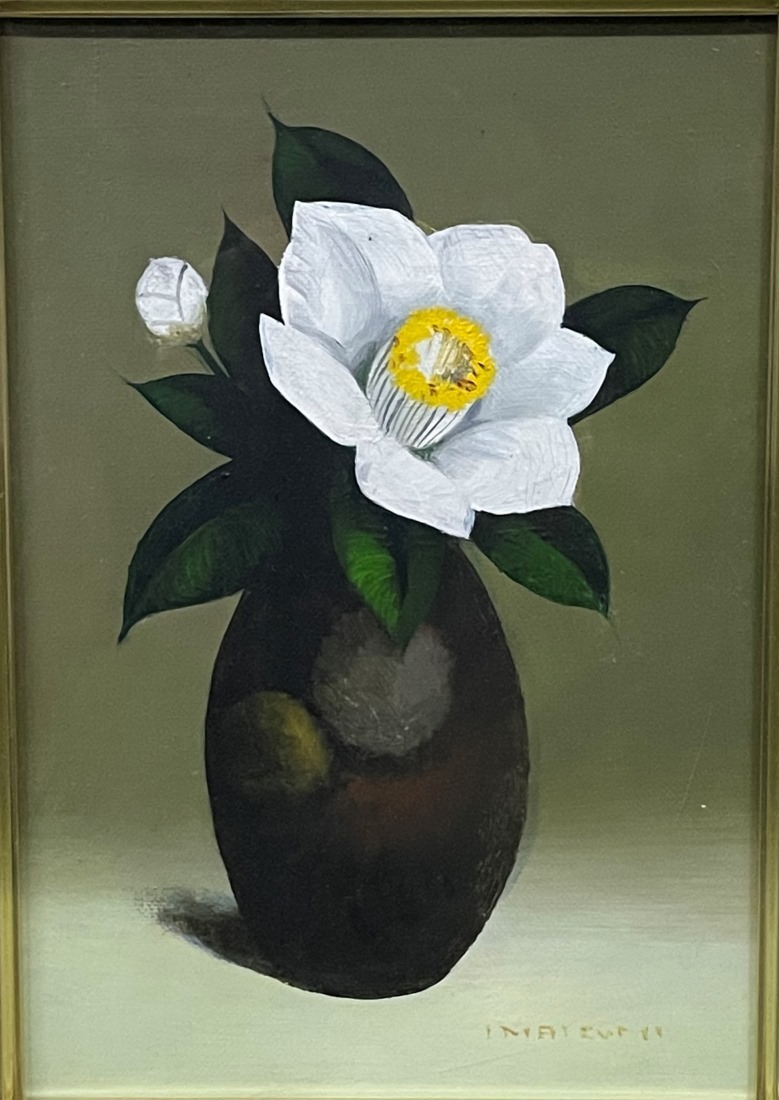 今泉一郎　バラ 油彩画 F６　真筆証明書付き 今泉一郎バラ 油彩画 F6真筆証明書付き