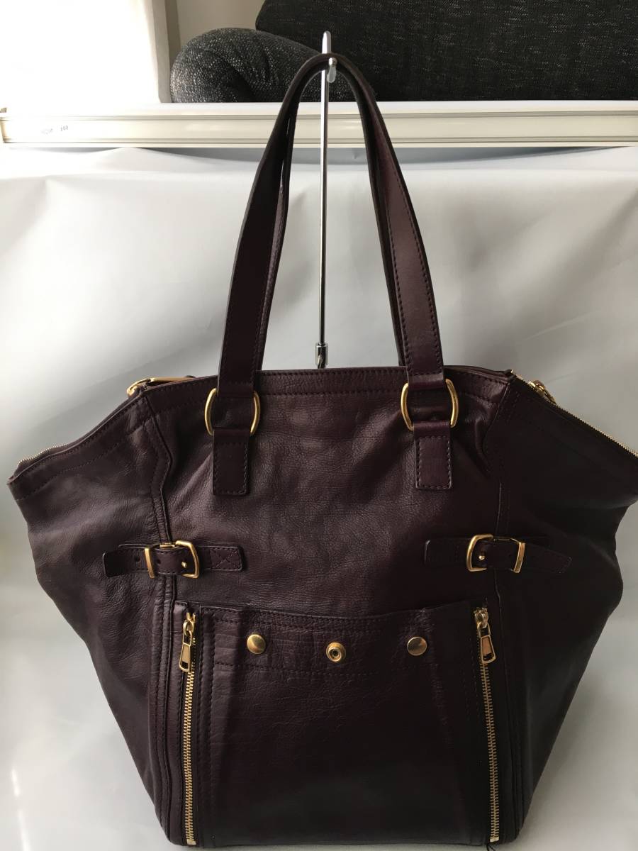 美品 イヴ・サンローランYVES SAINT LAURENT レザー バッグ