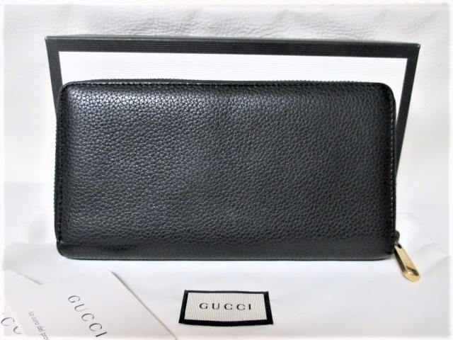 ☆GUCCI グッチ ヴィンテージロゴ プリント ラウンドファスナー 長財布