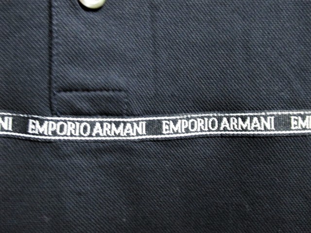 ☆EMPORIO ARMANI エンポリオ アルマーニ ロゴ テープ 半袖 ポロシャツ/メンズ/XXS☆新作モデル