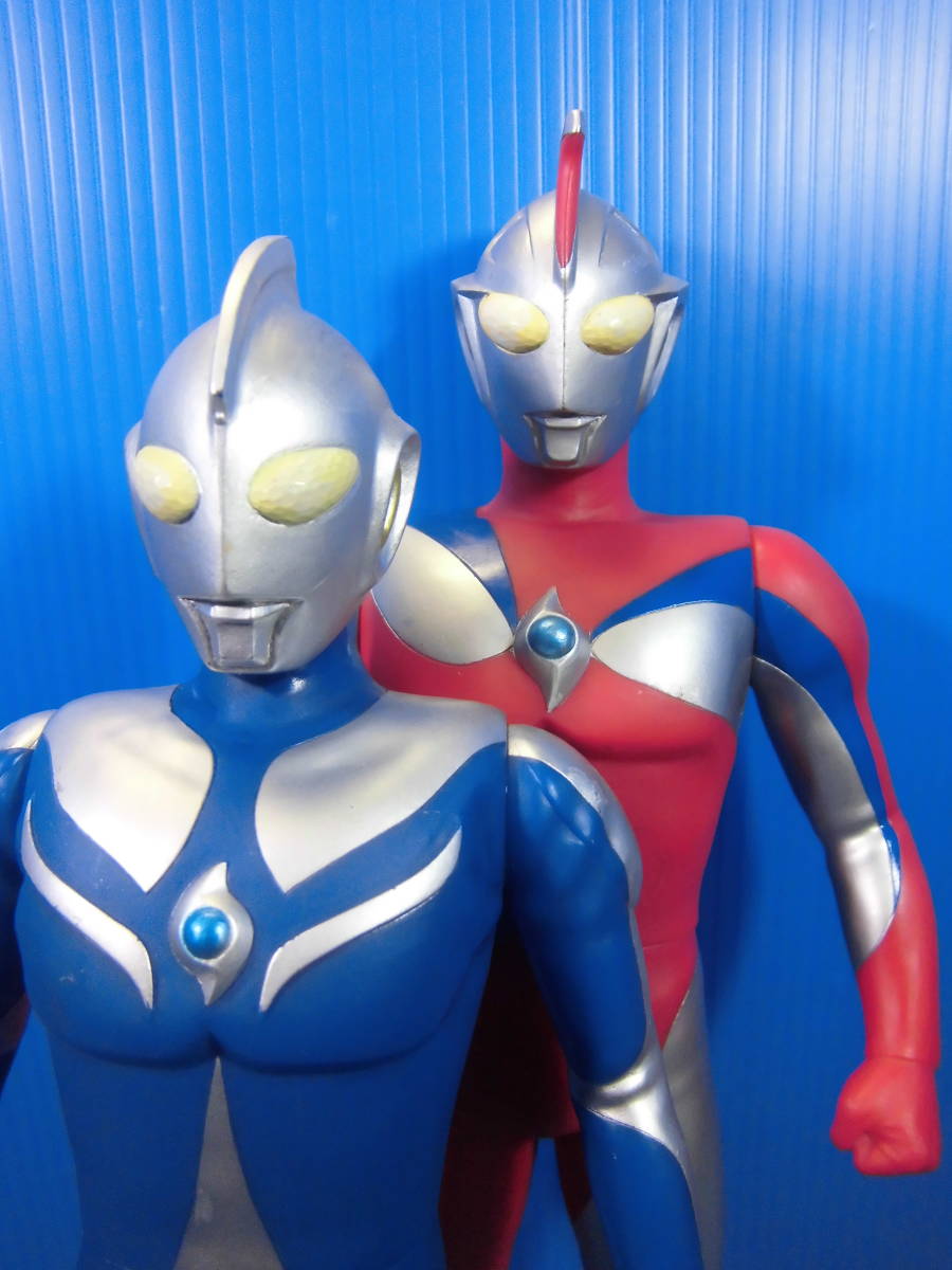 激安挑戦!! ☆ウルトラマンコスモス/大型ソフビ2点セット[①ルナモード その他
