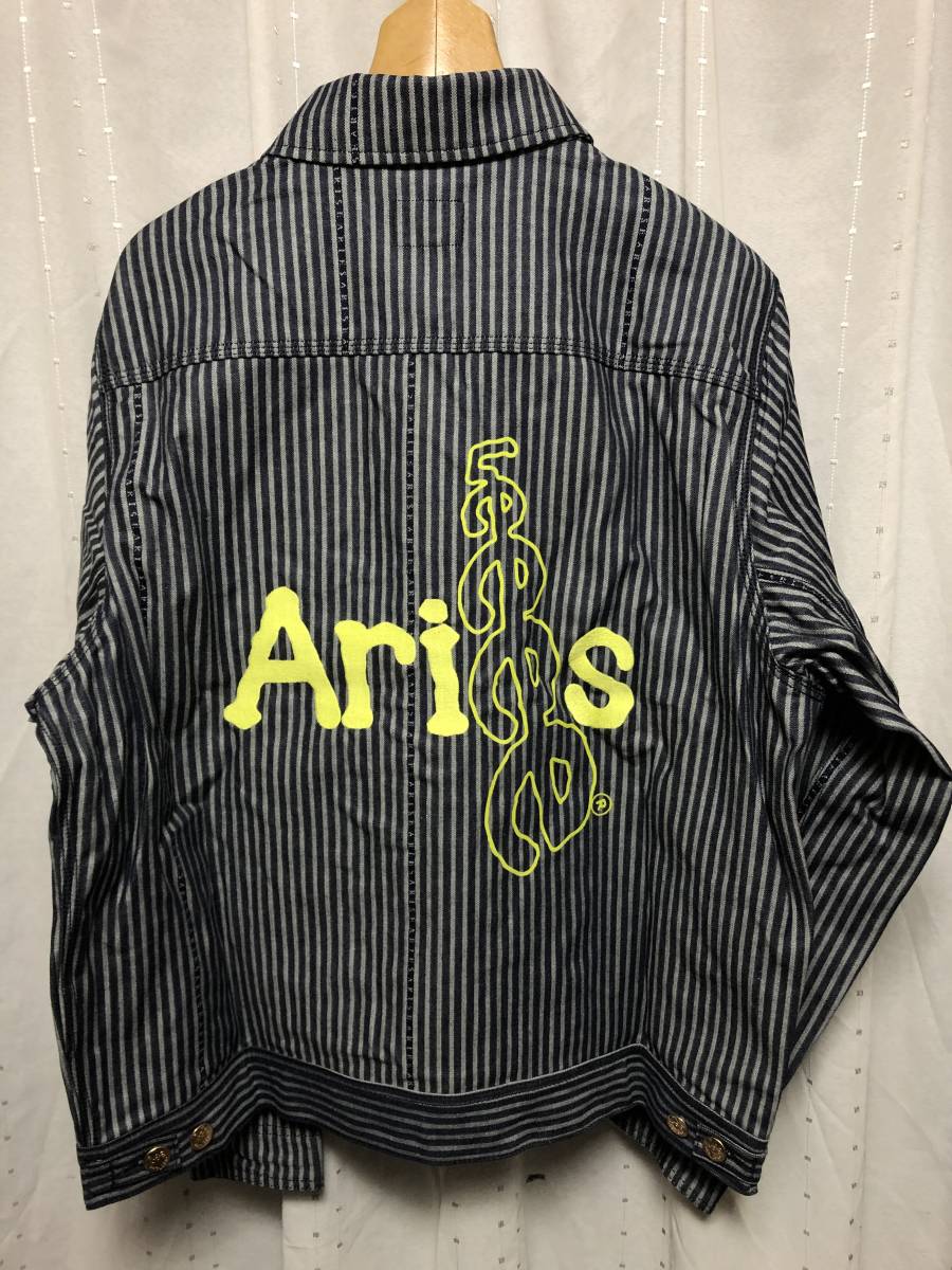 新品 ARIES Lee DENIM WORKWEAR STRIPE 191 JACKET XL 定価39,600円 リー デニムジャケット ワークジャケット アリーズ_画像4