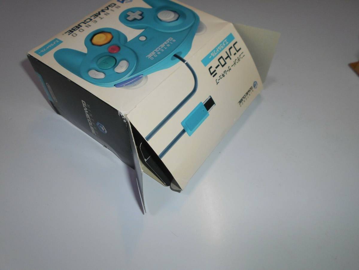 清掃動作品 純正　コントローラー　エメラルドブルー　箱　DOL-003 任天堂 GC　ゲームキューブ Nintendo GAMECUBE　ニンテンドー_画像9