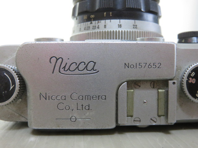 93☆nicca ニッカ 1:2.8 50mm No. 157652 ジャンク扱 カメラ レンズ 1円～_画像4