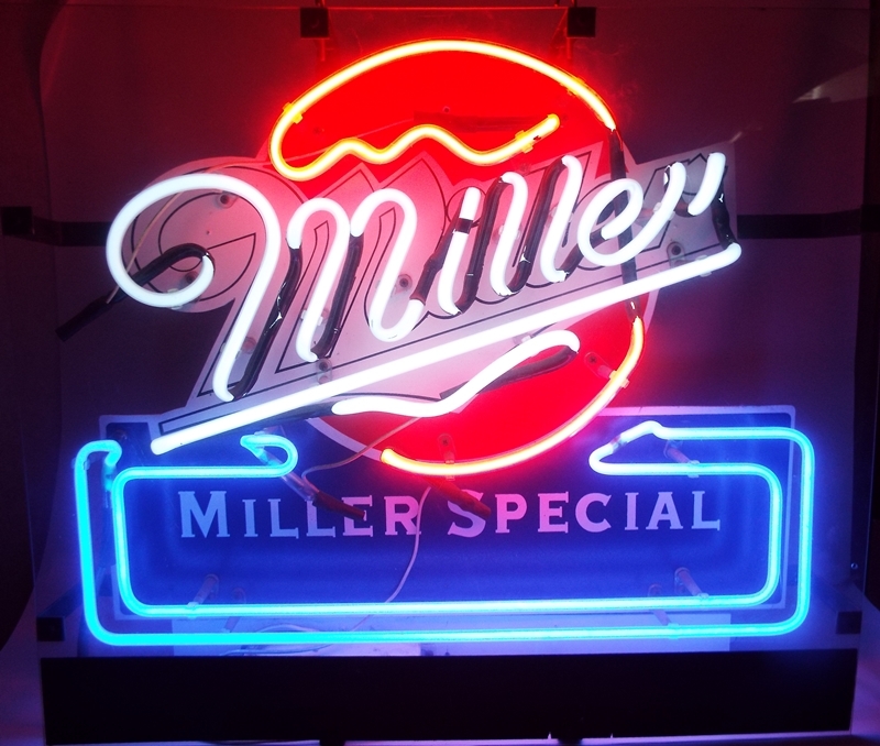 MILLER ミラー ライト ネオンサイン ネオン管 看板 ヴィンテージ-