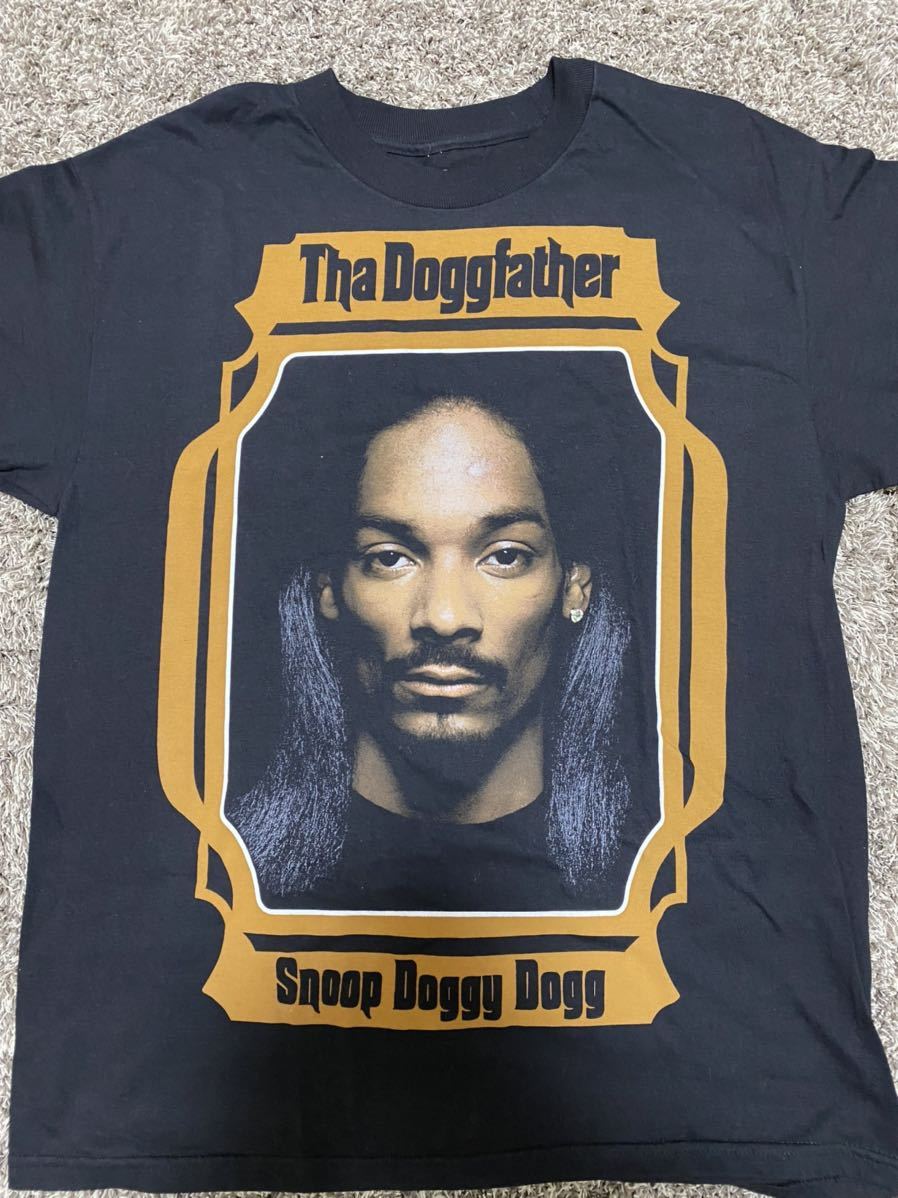 [ новый товар ]L размер Snoop Dogg футболка б/у одежда Vintage чёрный 90S hip-hop Hiphop Rap Dr.Dre 2pac Eminem Nas