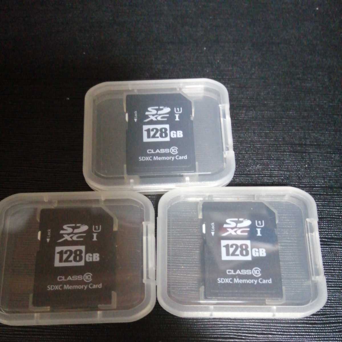 SDXC card 128GB 3 pieces set CLASS10 U1 postage cheap including in a package possible SD card 