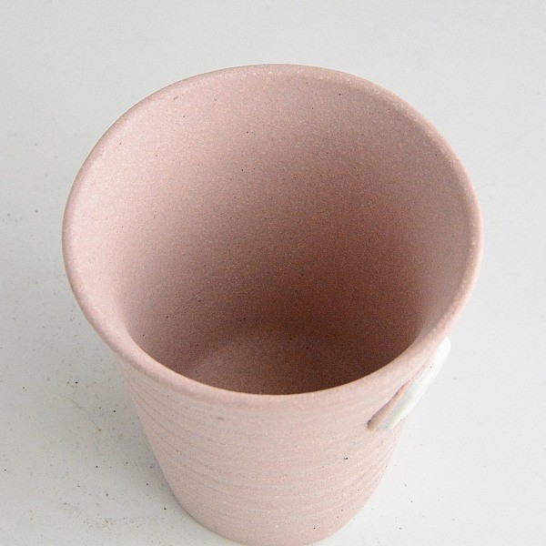 フリーカップ 5個 湯飲み ピンク 1枚の木の葉_画像4