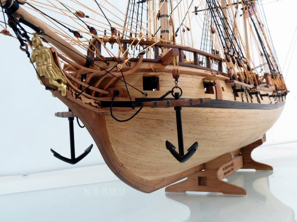 【送料無料/税込】 米国 ガラガラヘビ 1782 1/50スケール 船 帆船 ボート ヨット 木製 模型 モデルキット プラモデル キット 組み立て式_画像3