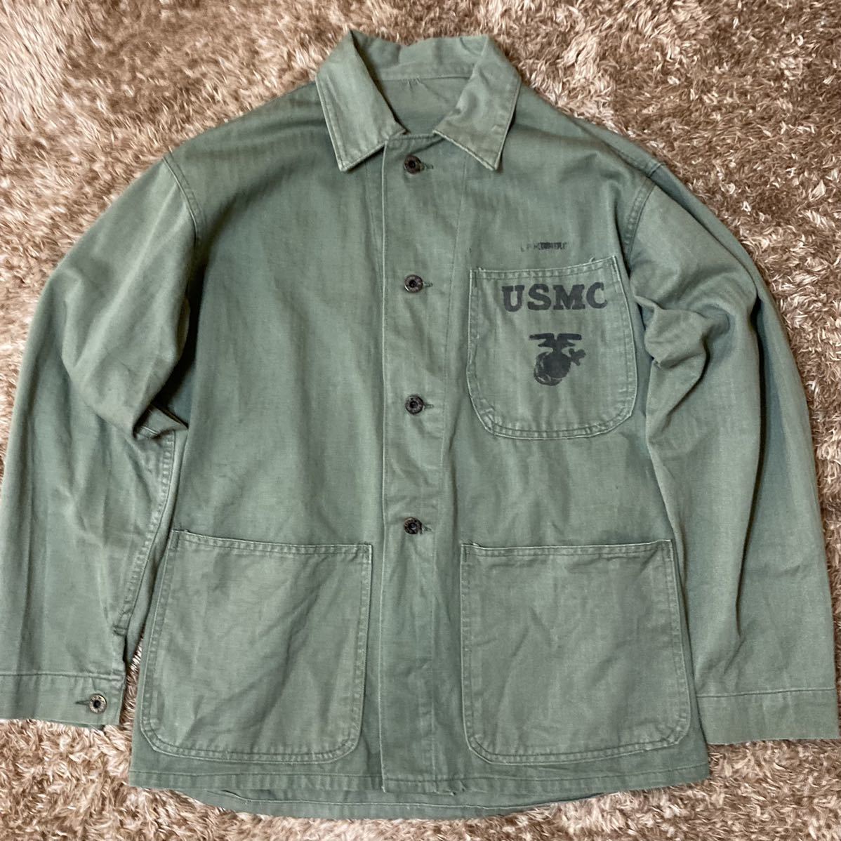 国内正規品 ご予約商品 P47 HBTジャケット カバーオール USMC 40s 美品