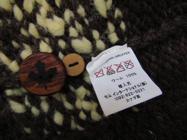 132-Ky5322-100♪ CANADIAN SWEATER カナディアンセーター カウチン