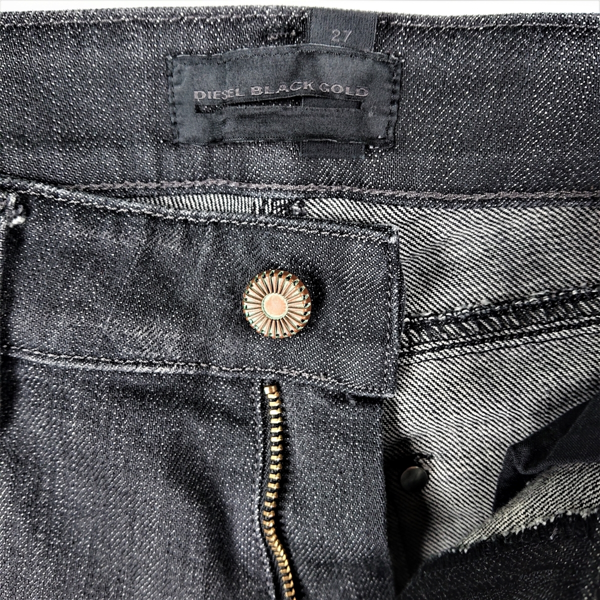 DIESEL ディーゼル ディーゼルブラックゴールド パンツ イタリア製 W28