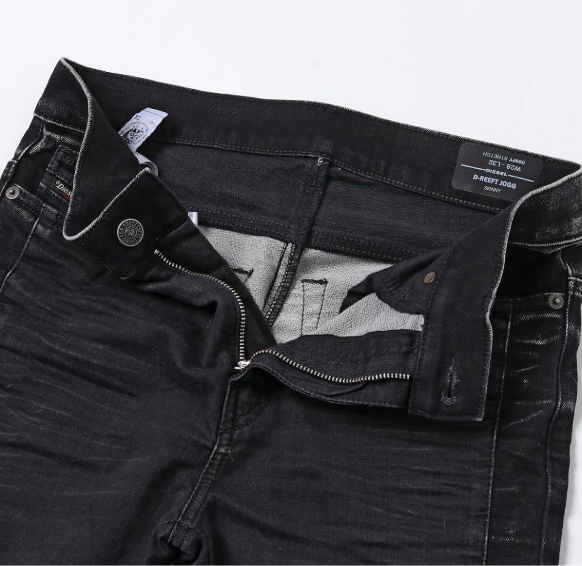 新品/未使用/タグ付】DIESEL ジョグジーンズ ブラックデニム JOGG