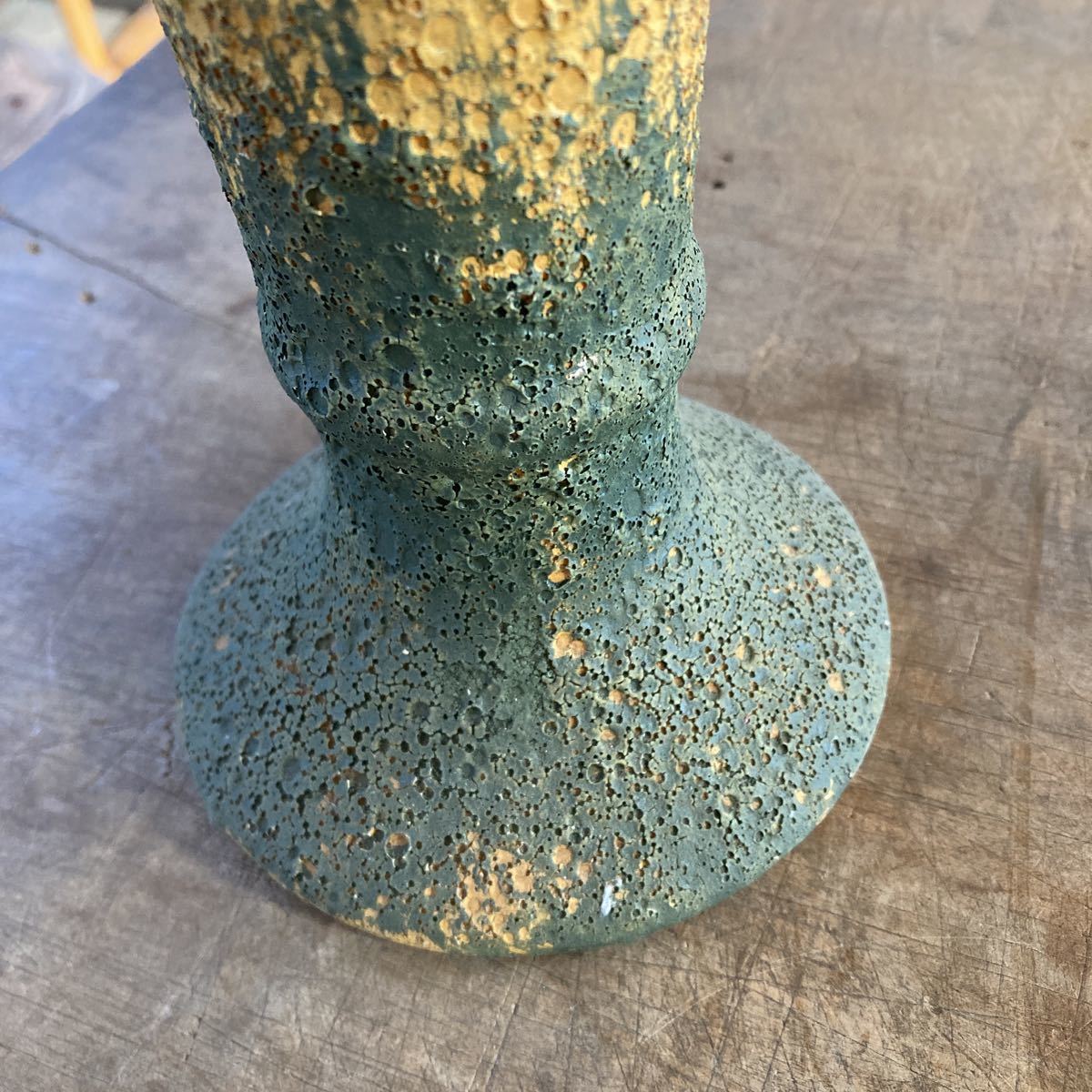 手作り 星形 花瓶 花入 花器 高さ27cm インテリア オブジェ 焼物 陶器_画像3