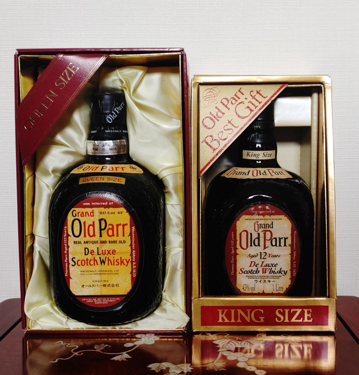 古酒King size Queen sizeオールドパー ウイスキーGrand Old Parr Scotch Whisky