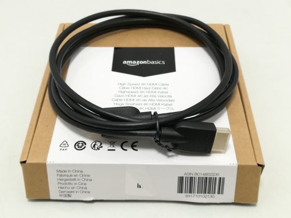  вскрыть не использовался товар *Amazon Basic высокая скорость HDMI кабель - 1.8m ( модель A мужской - модель A мужской ) HDMI2.0 стандарт 