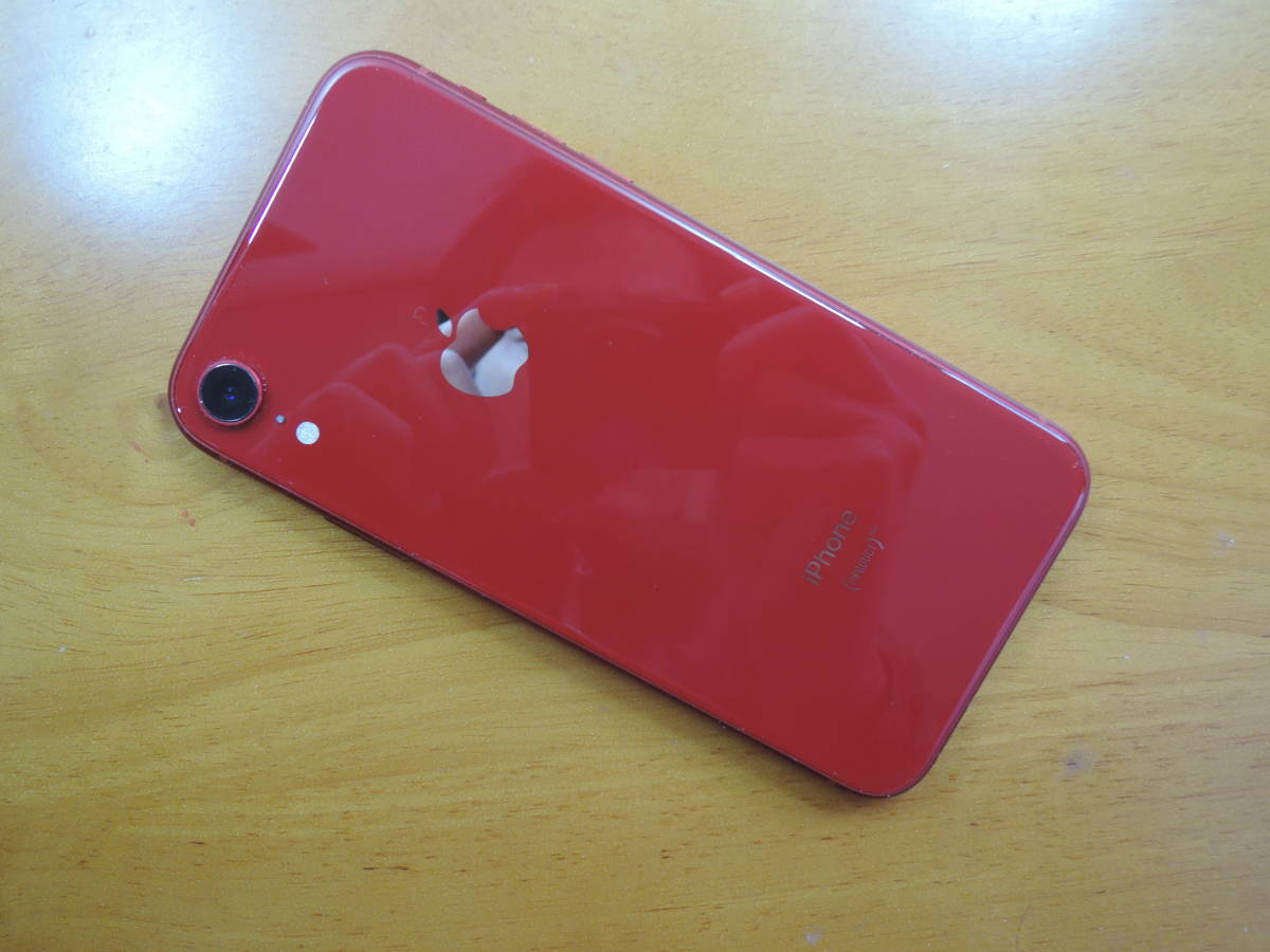 Apple iPhone XR 128GB レッド SIMフリー 判定〇 残債無(国内版SIM 