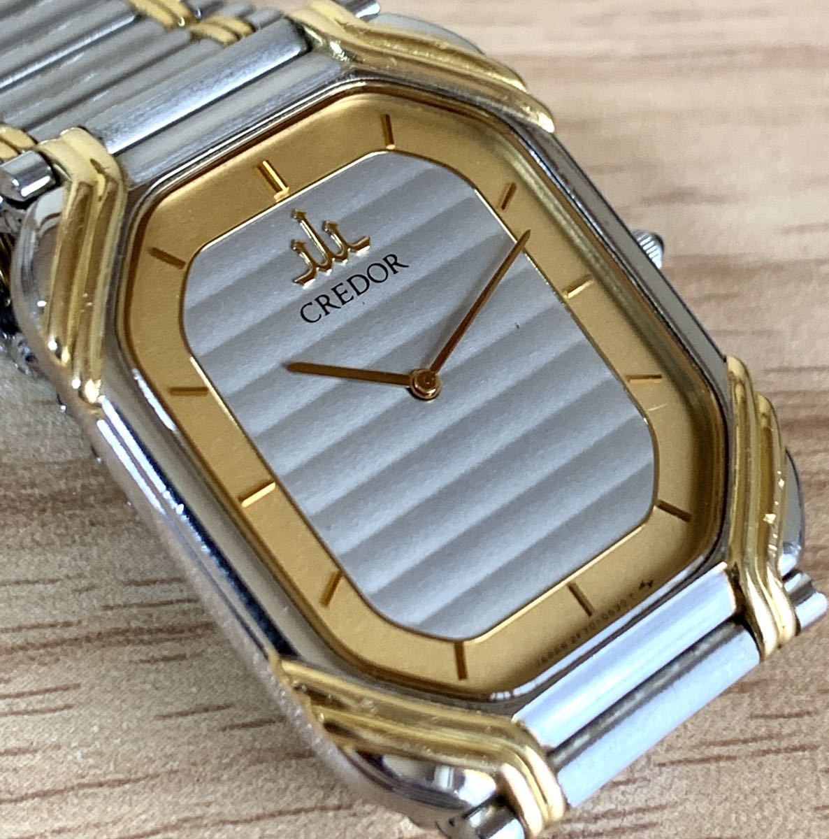 1円〜H 流通少 SEIKO セイコー クレドール 2F70-5480 18YG×SS ベゼル