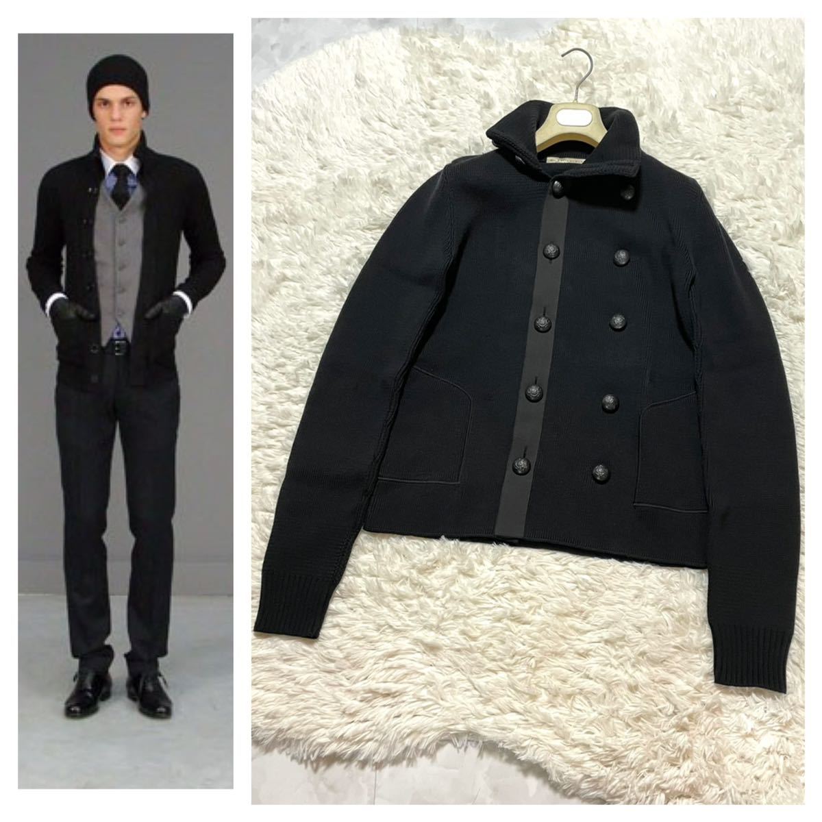 愛用 厚手 エンブレムWボタン ハイネック バレンシアガ コレクションモデル 美品 本物 ニット BALENCIAGA 黒 M セーター ガウン ジャケット 男性用 愛用 厚手 エンブレムWボタン ハイネック バレンシアガ コレクションモデル 美品 本物 ニット BALENCIAGA 黒 M セーター ガウン ジャケット 男性用