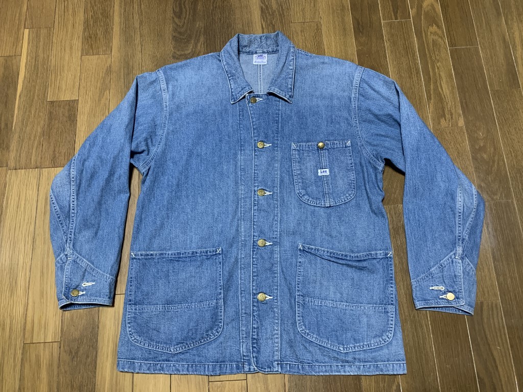 定価¥18,700 Lee/リー デニム カバーオール LOCO ジャケット USED加工 M_画像1