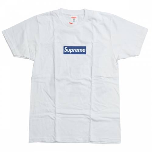 新品同様 New × シュプリーム SUPREME 15ss 新品 国内正規 York R2A-140713 S ホワイト Tシャツ TEE LOGO BOX ヤンキース Yankees Sサイズ以下