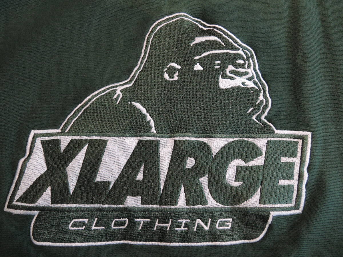 X-LARGE XLarge XLARGE×Champion OLD OG CREWNECK SWEAT / Champion green L popular ZOZOTOWN official HP complete sale price cut!
