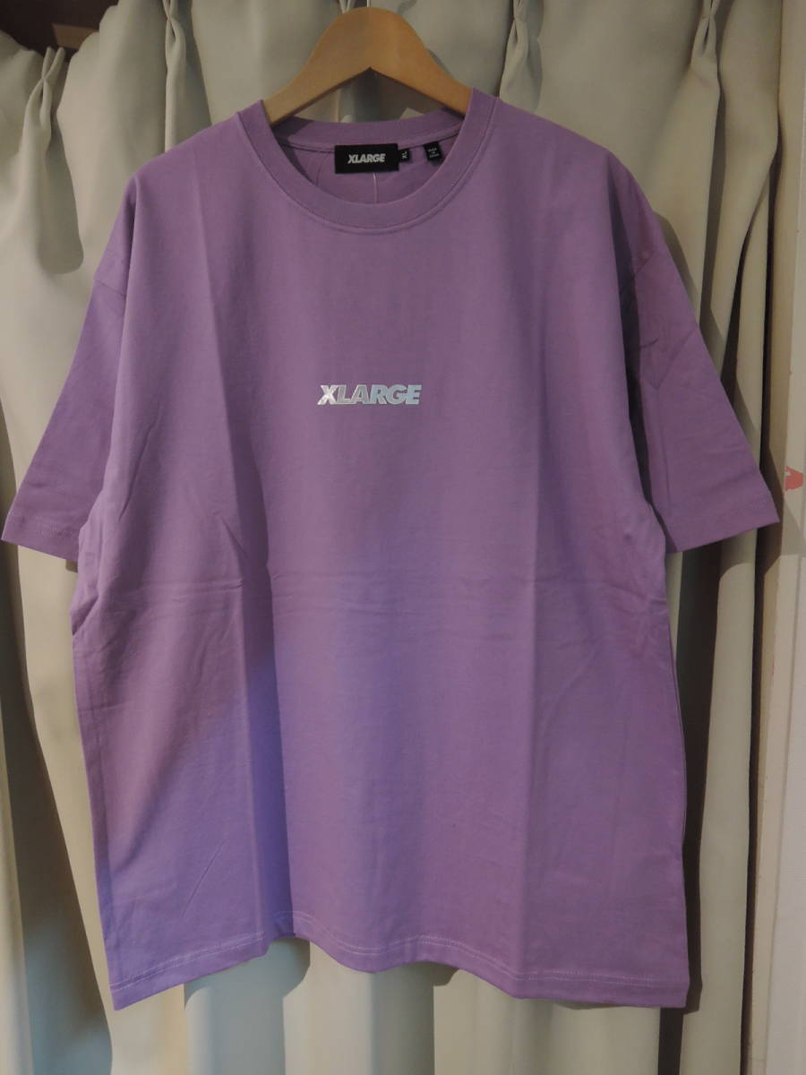 X-LARGE エクストララージ XLARGE S/S TEE STANDARD LOGO ライトパープル XLサイズ 最新人気品　送料込み_画像1