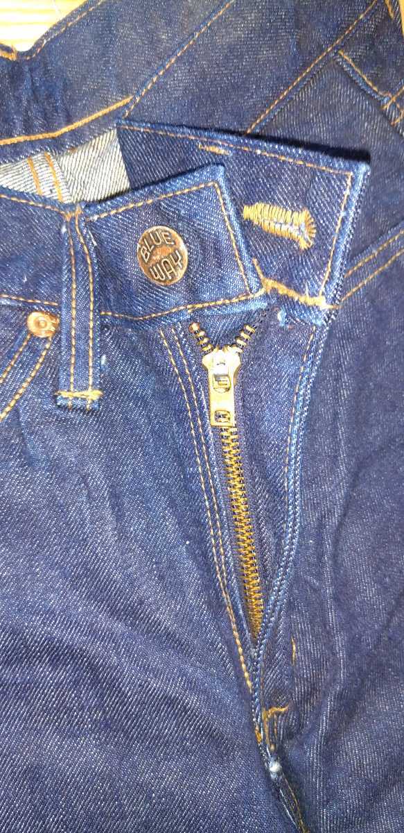 M-6 1990 period goods *BLUE WAY blue way 7469 Slim Fits Denim American corn * Mill z company slim jeans w66